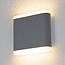 Flat outdoor wall light 6W Arianna - grey