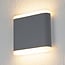 Flat outdoor wall light Arianna - grey 6W