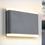 Flat outdoor wall light 12W Demi - grey