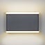 Flat outdoor wall light Demi - grey 12W