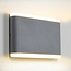 Flat outdoor wall light 12W Demi - grey