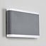 Flat outdoor wall light Demi - grey 12W