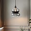 pendant light Sofie with wide smoked glass