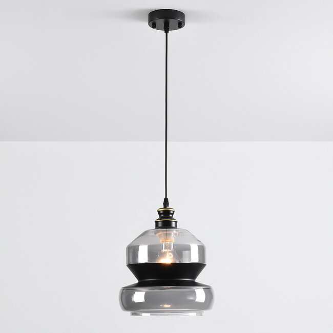 -light pendant lamp Sofie - wide glass