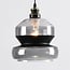 pendant light Sofie with wide smoked glass