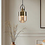 pendant light Laure with amber glass - variant 1