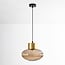 pendant light Imara with amber glass