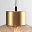pendant light Imara with amber glass