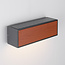 Solar outdoor wall lamp with dark wood - Rossi