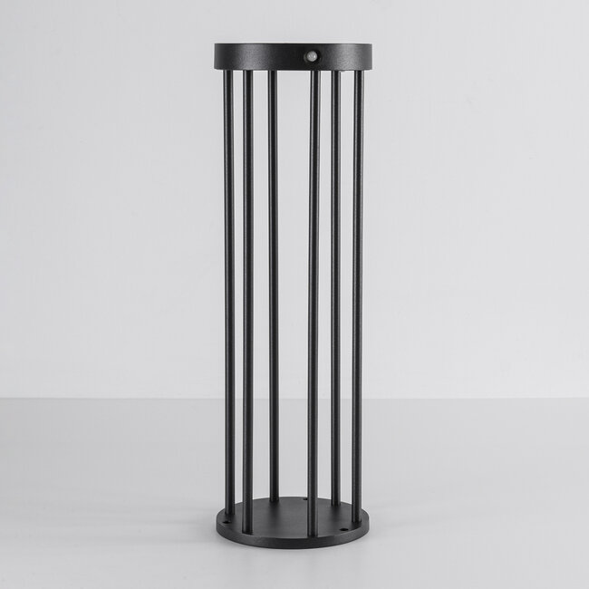 Solar outdoor floor lamp Emilian with sensor and integrated LED