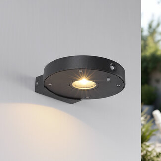 Compact solar wall light with sensor Mea