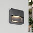 Square outdoor wall light Nico anthracite with integrated LED