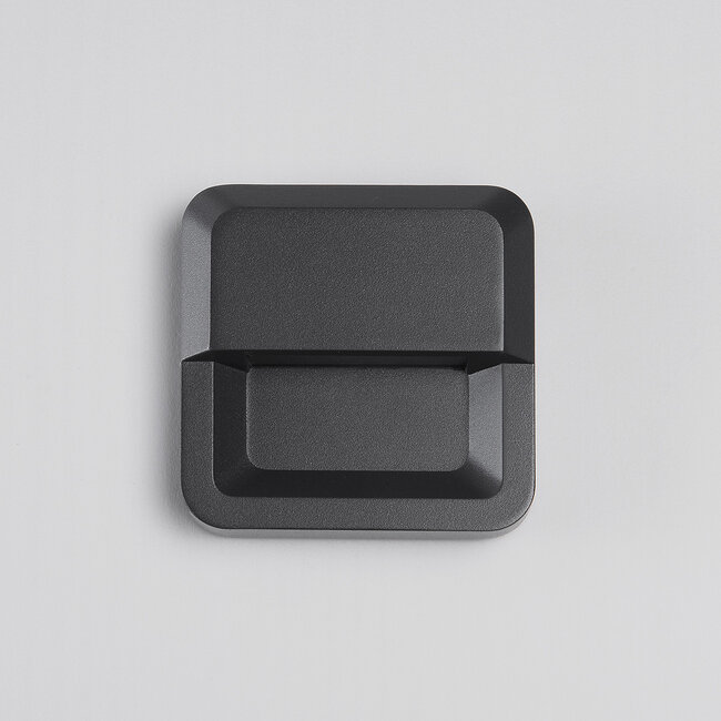 Square outdoor wall light Nico anthracite with integrated LED