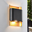 Black outdoor wall light - Vita