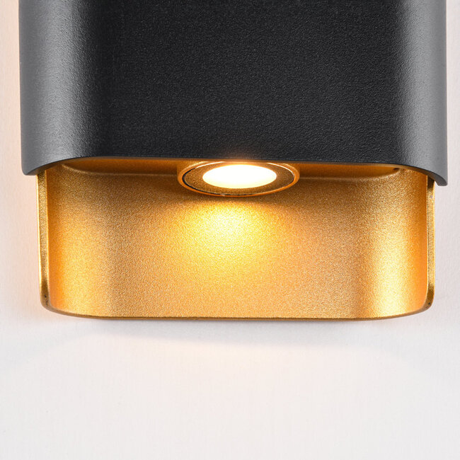 Black outdoor wall light - Vita