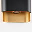 Outdoor wall light Vita - black with integrated LED