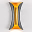 Outdoor wall light Else with integrated LED - black and gold