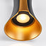 Outdoor wall light Else with integrated LED - black and gold