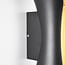 Outdoor wall light Else with integrated LED - black and gold