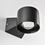 Wall lamp Ylva in black, for indoors and outdoors