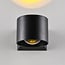 Wall lamp Ylva in black, for indoors and outdoors