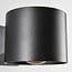 Wall lamp Ylva in black, for indoors and outdoors