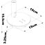 Round wall lamp Lenae with rotatable spotlight and illuminated wall plate