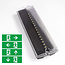 Emergency lighting with transparent cover OTG-KL-1, 6000K, Black