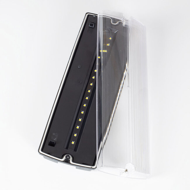 Emergency lighting with transparent cover OTG-KL-1, 6000K, Black