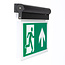 Adjustable surface-mounted emergency lighting OTG-FF - Black