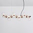 16-light pendant light Sunita - clear glass with gold