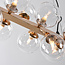 Luxury 16-light pendant lamp with transparent glass - Sunita