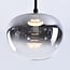 3-step dimmable pendant light Amina - smoked glass with colour gradient