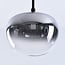 3-step dimmable pendant light Amina - smoked glass with colour gradient