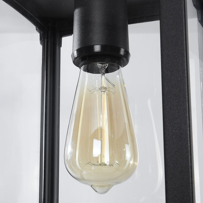 Industrial outdoor pendant lamp Joya - Black