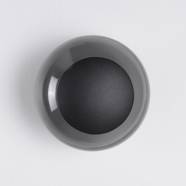 Jody wall lamp with glass sphere and integrated LEDs