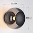 Outdoor wall light Jody with glass globe and integrated LED