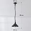 Outdoor pendant lamp Jette - black