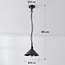 Outdoor pendant light Jette - black