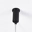 3-light pendant light Marrone - brown leather shade with opal glass