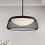 Dimmable pendant light Milani - black with open shade and integrated LED