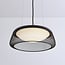 Dimmable pendant light Milani - black with open shade and integrated LED