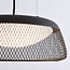 Dimmable pendant light Milani - black with open shade and integrated LED