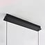 Pendant lamp Kyo 6-light in black and gold