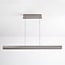 Dimmable pendant light Miyo - brushed grey with integrated LED