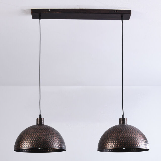 Industrial pendant lamp, 2-light - Toshi