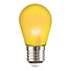 2 watt dimmable LED bulb with E27 lampholder - yellow