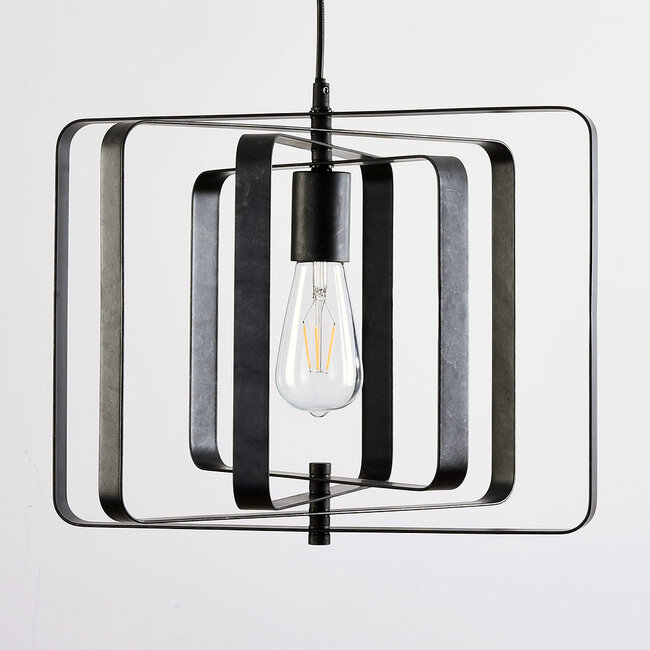 Black pendant lamp, 1-light - Mikio