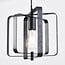 Industrial 3-light pendant light Maiko - black open frame