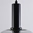 3-light pendant light Ismay - apple-shaped smoked glass, black